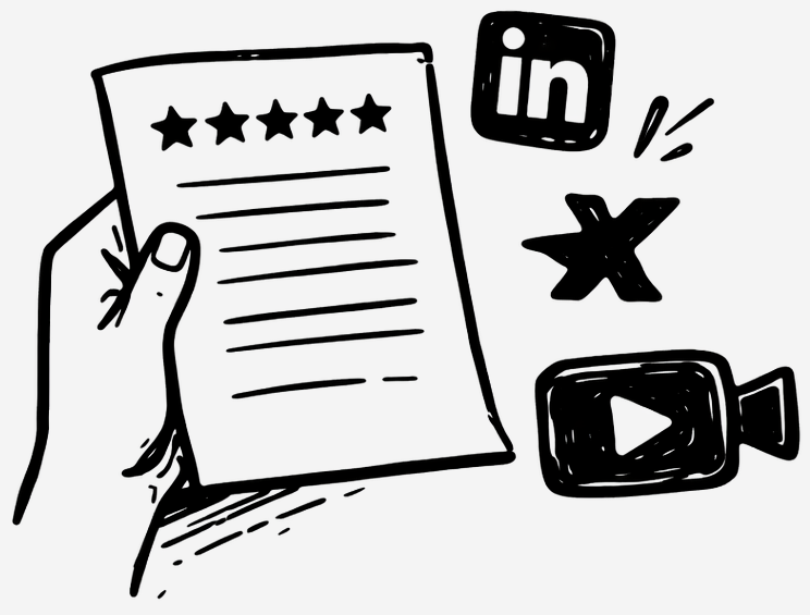 Collect testimonials